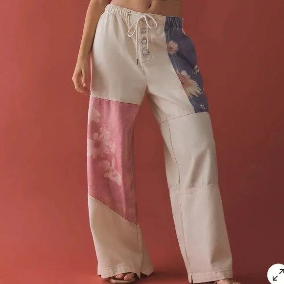 Anthropologie Pilcro PJ Pull-On High-Rise Wide-Leg Jeans. Size XL. NWT. - Picture 1 of 4